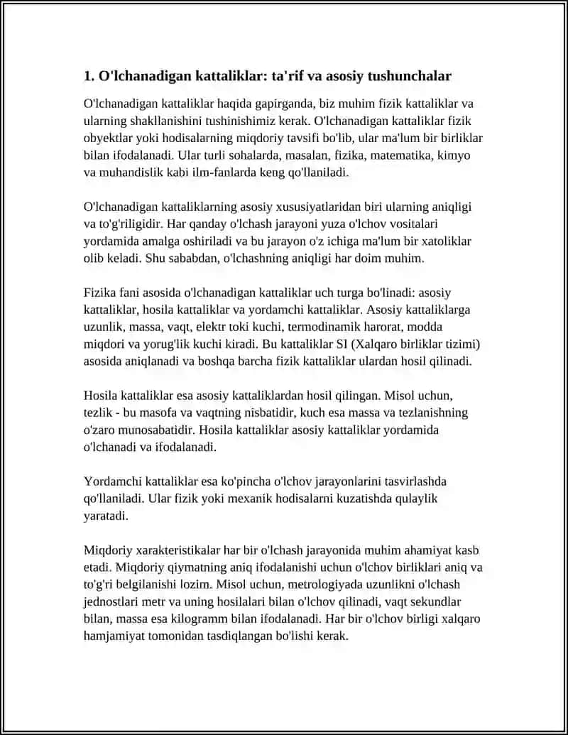 O'LCHANADIGAN KATTALIKLARNING MIQDOR VA SIFAT XARAKTERISTIKALARI 3
