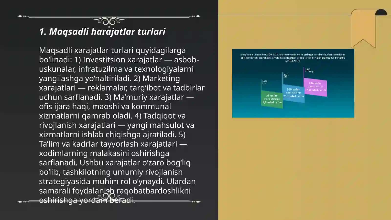 Maqsadli harajatlar 3
