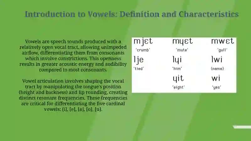 Vowels 3