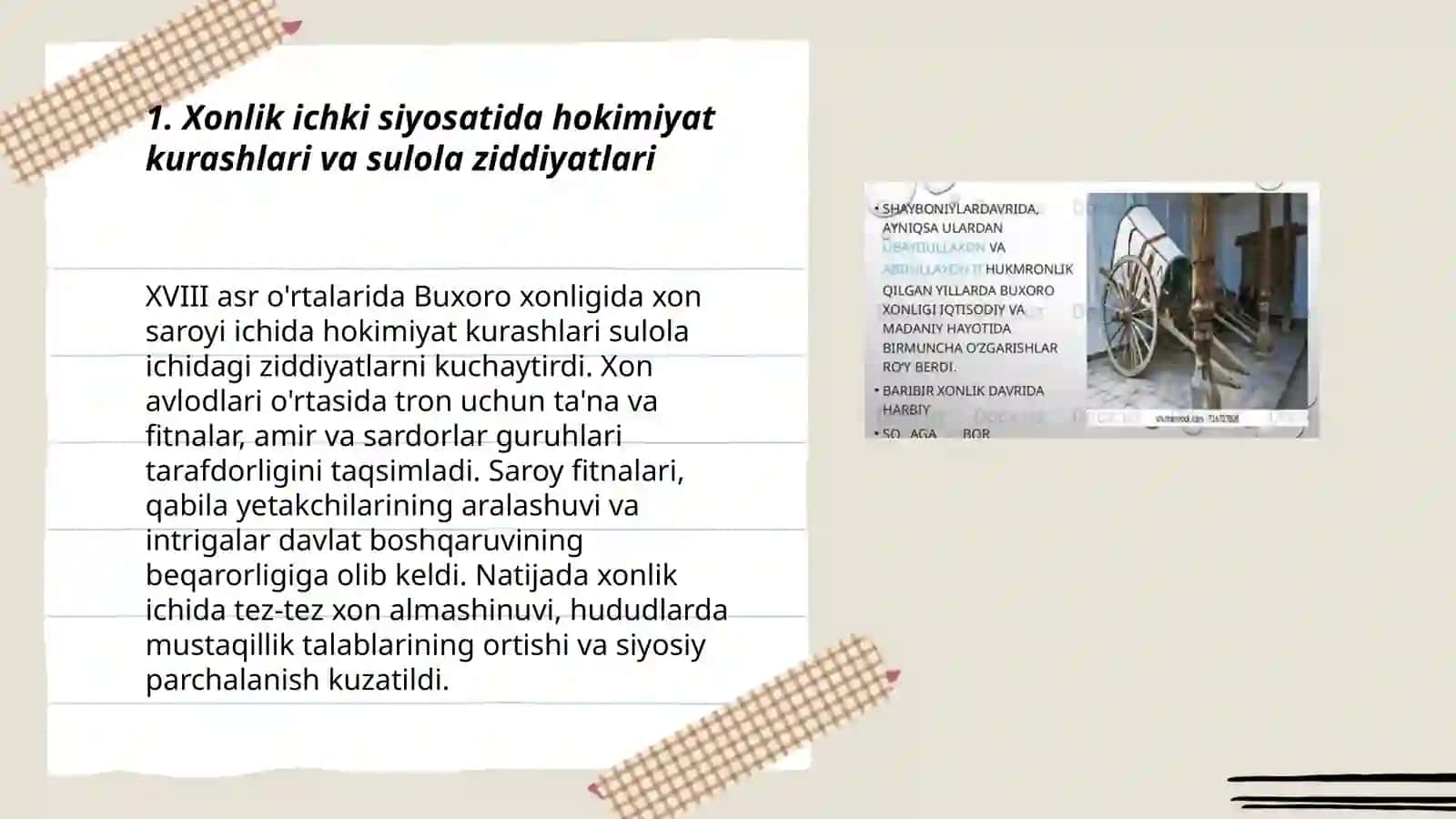 XVIII asrda Buxoro xonligida siyosiy va iqtisodiy inqiroz 3