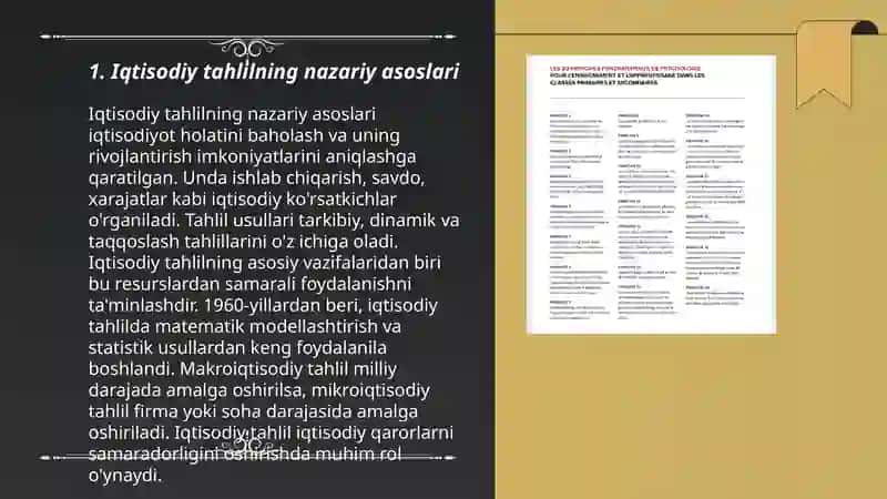 Iqtisodiy tahlilnning asosiy tamoyillari 3