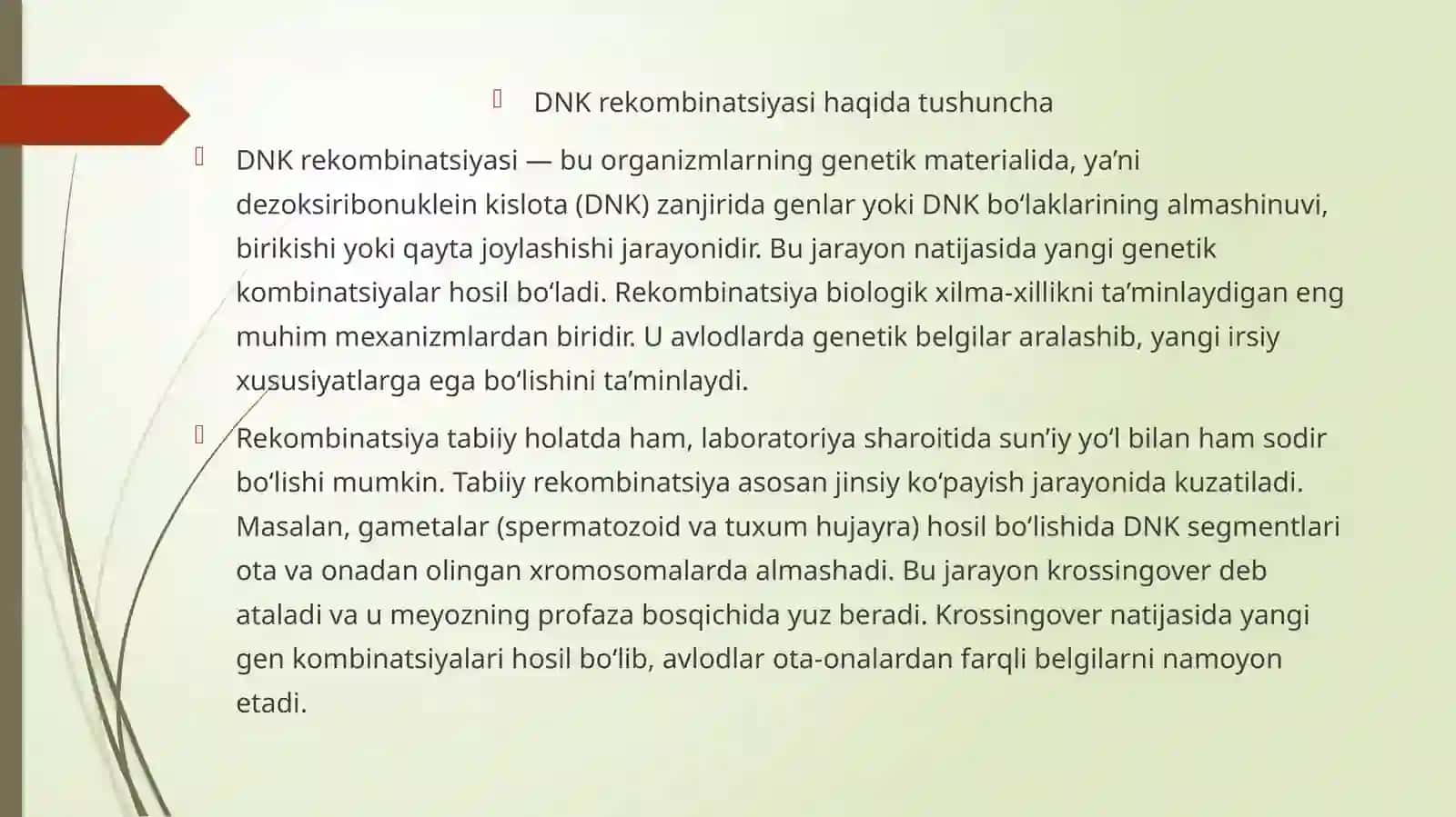 DNK rekombinatsiyasi, genlarni tahrirlash. CRSIPR 3