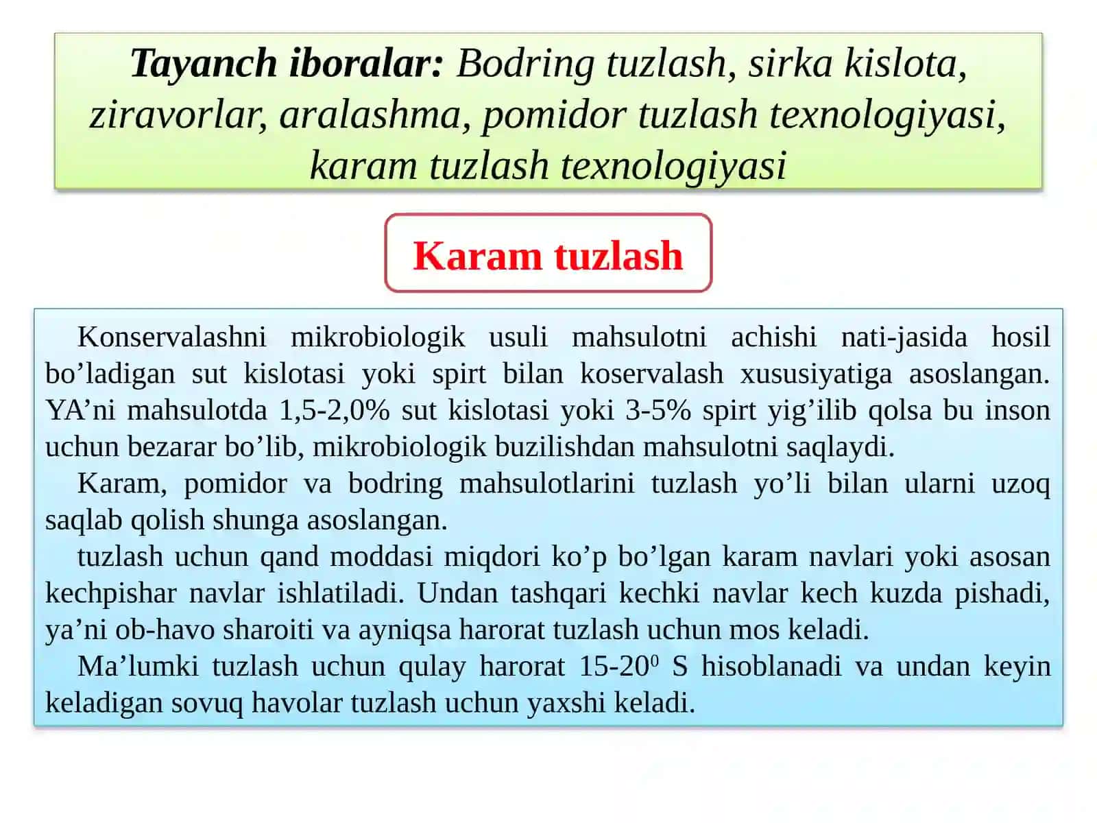 Qishloq xo’jalik mahsulotlarini saqlash va qayta ishlash texnologiyasi 3