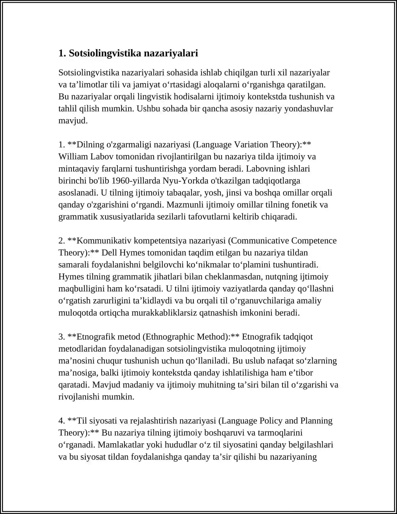 SOTSIOLINGVISTIK TADQIQOTLAR 3