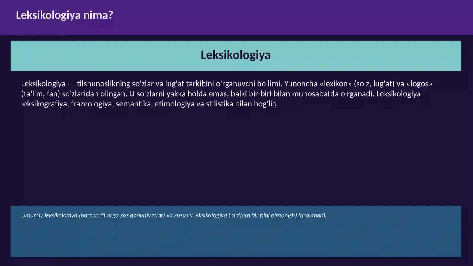 Semantika va Leksikologiya 3