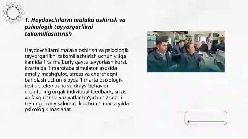 Avtomobil transportida tashuv ishlarini amalga oshirishda harakat xavfsizligini ta’minlash uslublarini 3
