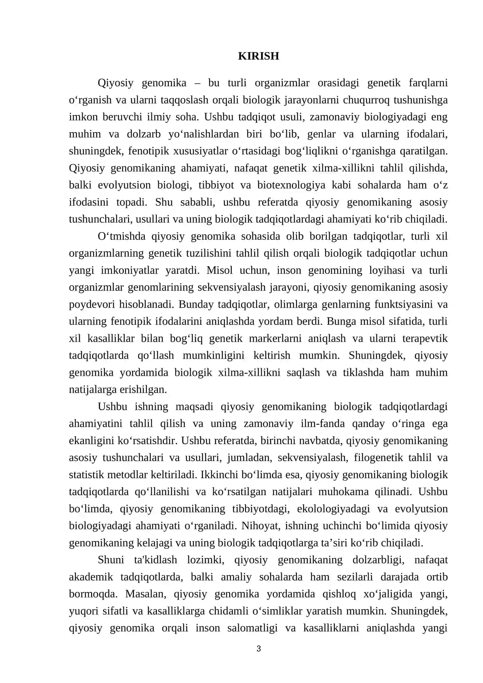 Qiyosiy genomika va uning biologik tadqiqotlardagi ahamiyati 3