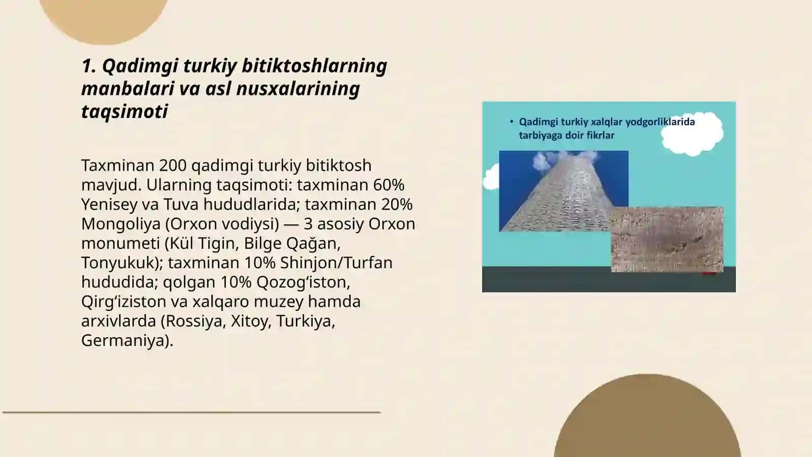 Qadimgi turkiy bitiktoshlar ustida kuzatishlar olib borish 3