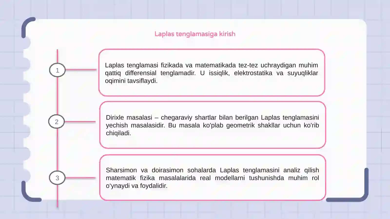 Laplas tenglamasi uchun shar va doira uchun Dirixle masalasi 3