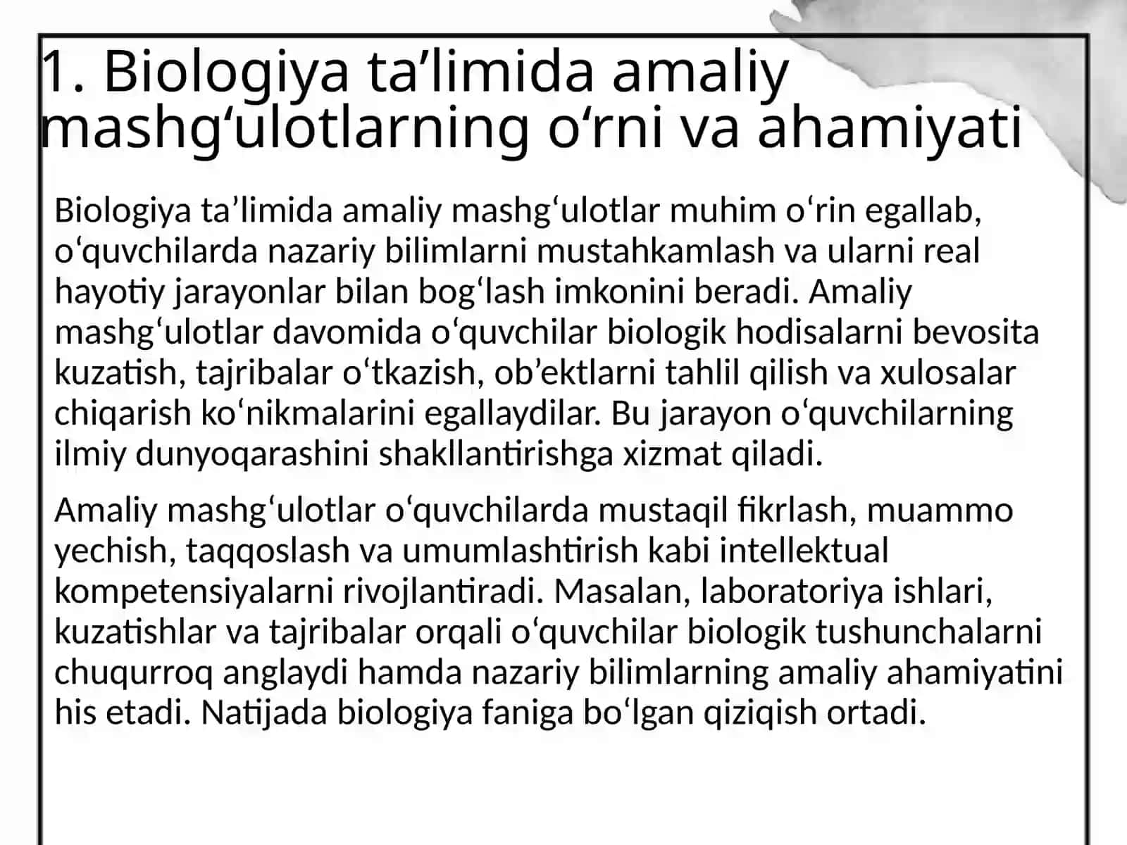 Biologiya Kafedrasi Amaliy Mashg'ulotlar 3