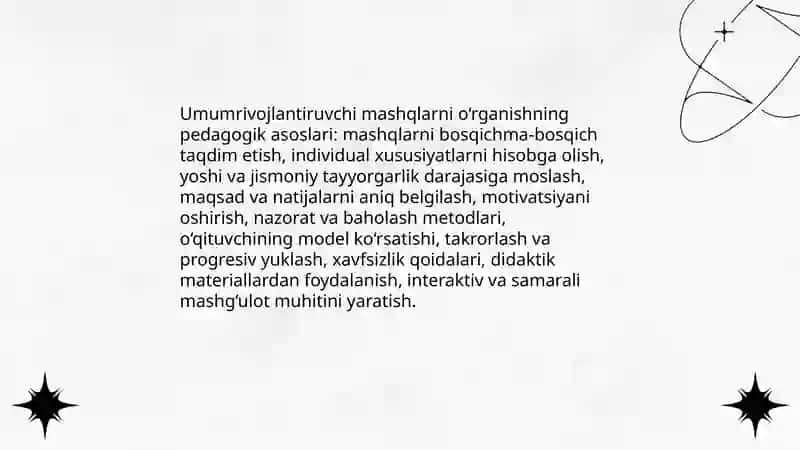 Umumrivojlantiruvchi mashqlarni o‘rganishning pedagogik asoslari 3