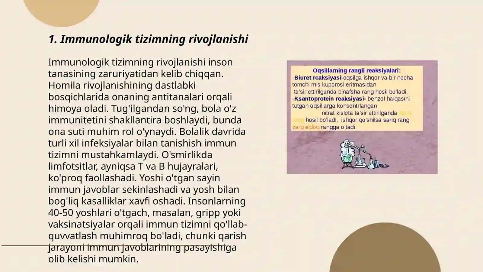 Individual rivojlanish davomida immun reaksiyalari shakllanishi 3