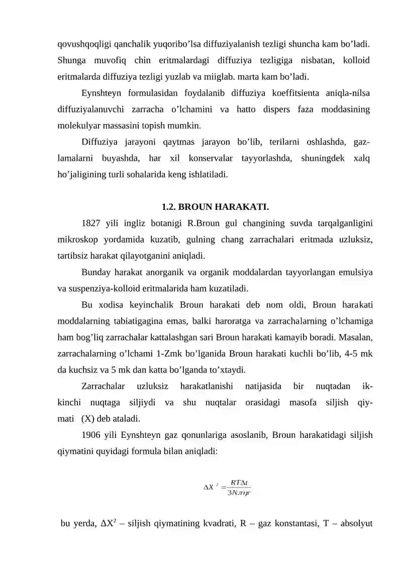 Kolloid eritmalarning molekulyar - kinetik va optik xossalari 3