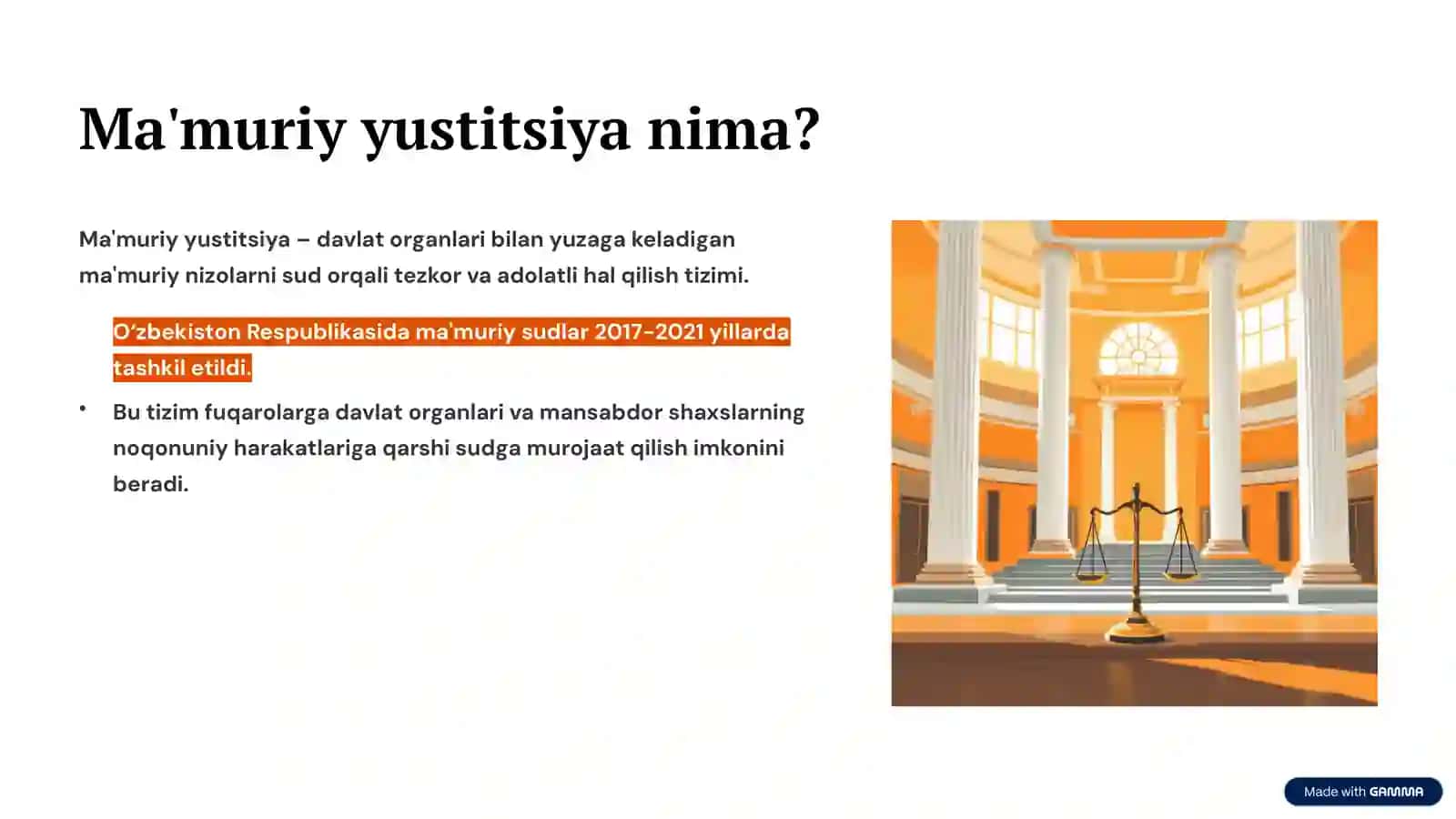 Ma'muriy protsess va ma'muriy yustitsiya Huquqiy asoslar va amaliy ahamiyati 3