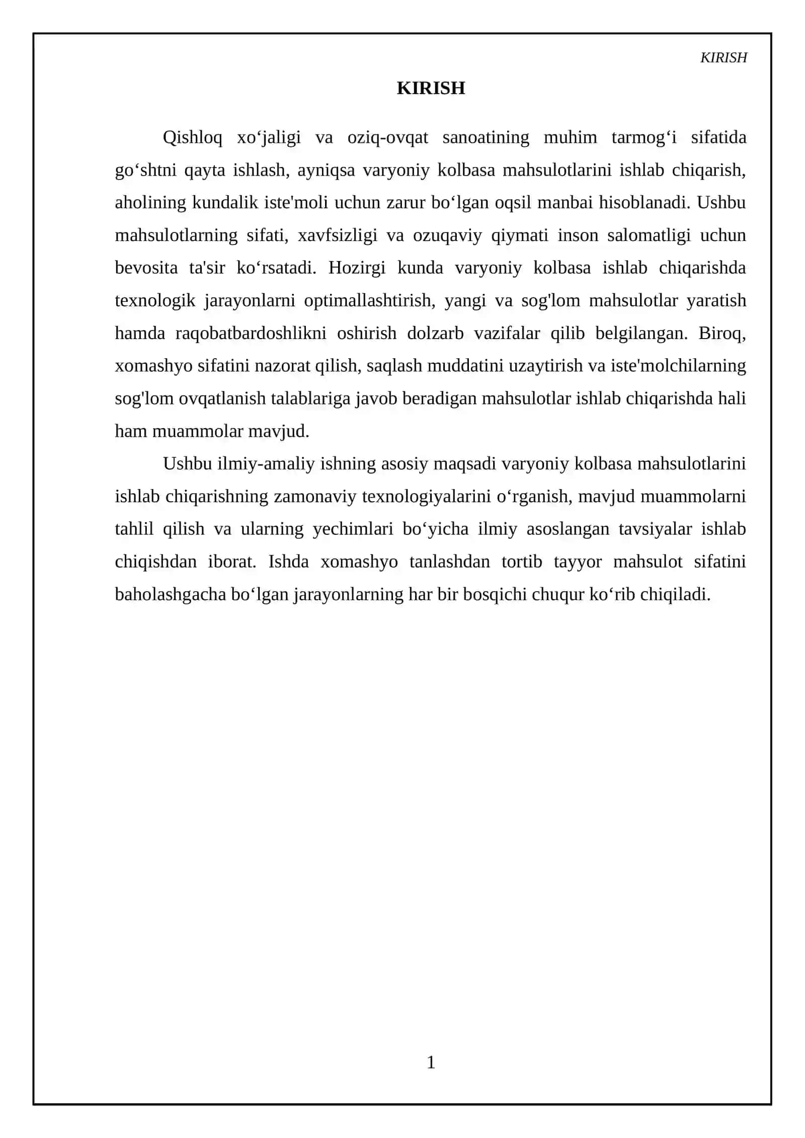 Varyoniy kolbasa mahsulotlarini ishlab chiqarish 3