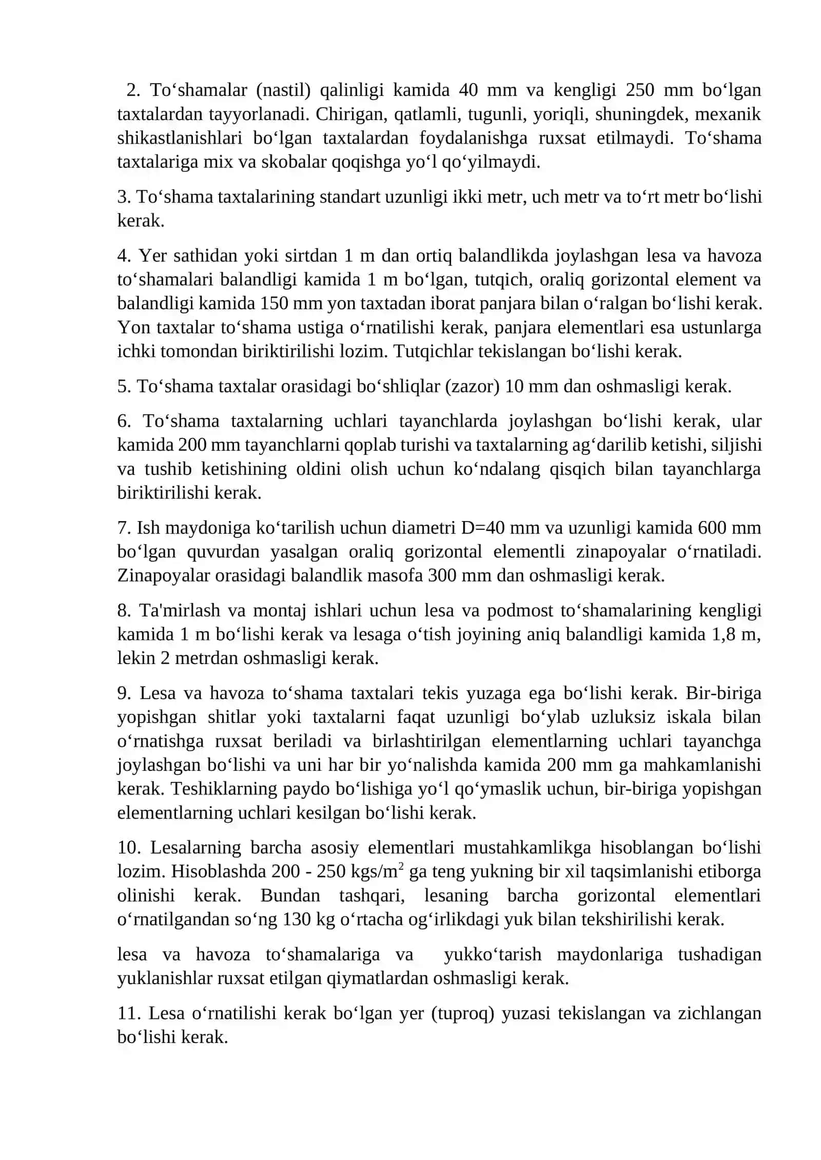 Fabrika tayyor mahsulon omborlari uskunalarda xavfsizlik qoidalari 3