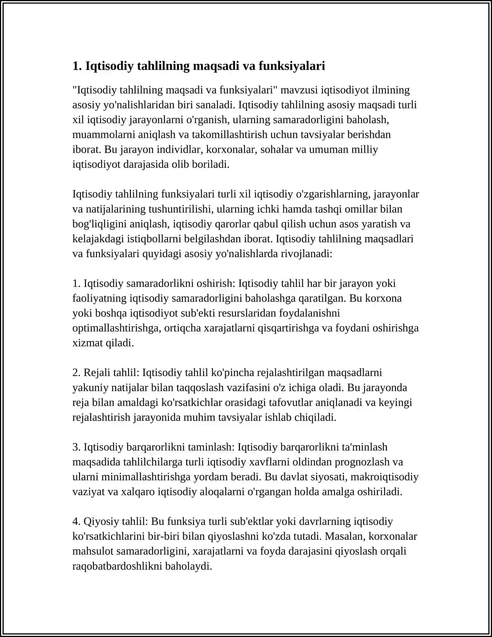 IQTISODIY TAHLILNING ASOSIY TAMOYILLARI 3