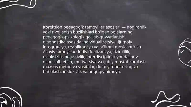 Koreksion pedodogik tamoyilar 3