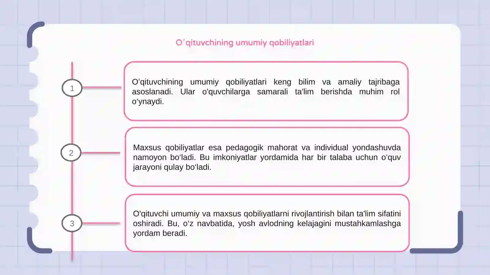 Oʻqituvchining umumiy va maxsus qobiliyatlari 3