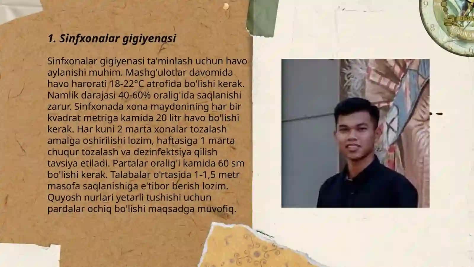 Umumta’lim maktablariga bo‘lgan umumiy gigiyenik talablar 3