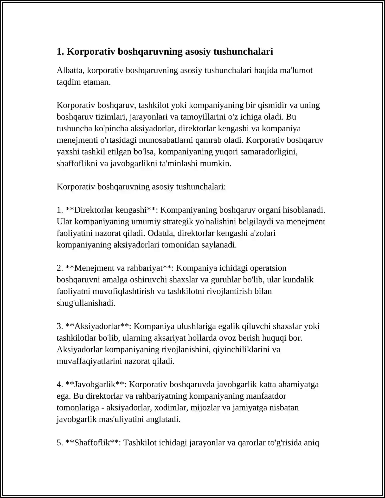 TASHQI AUDITORLAR UCHUN KORPORATIV BOSHQARUVNING AXAMIYATI 3