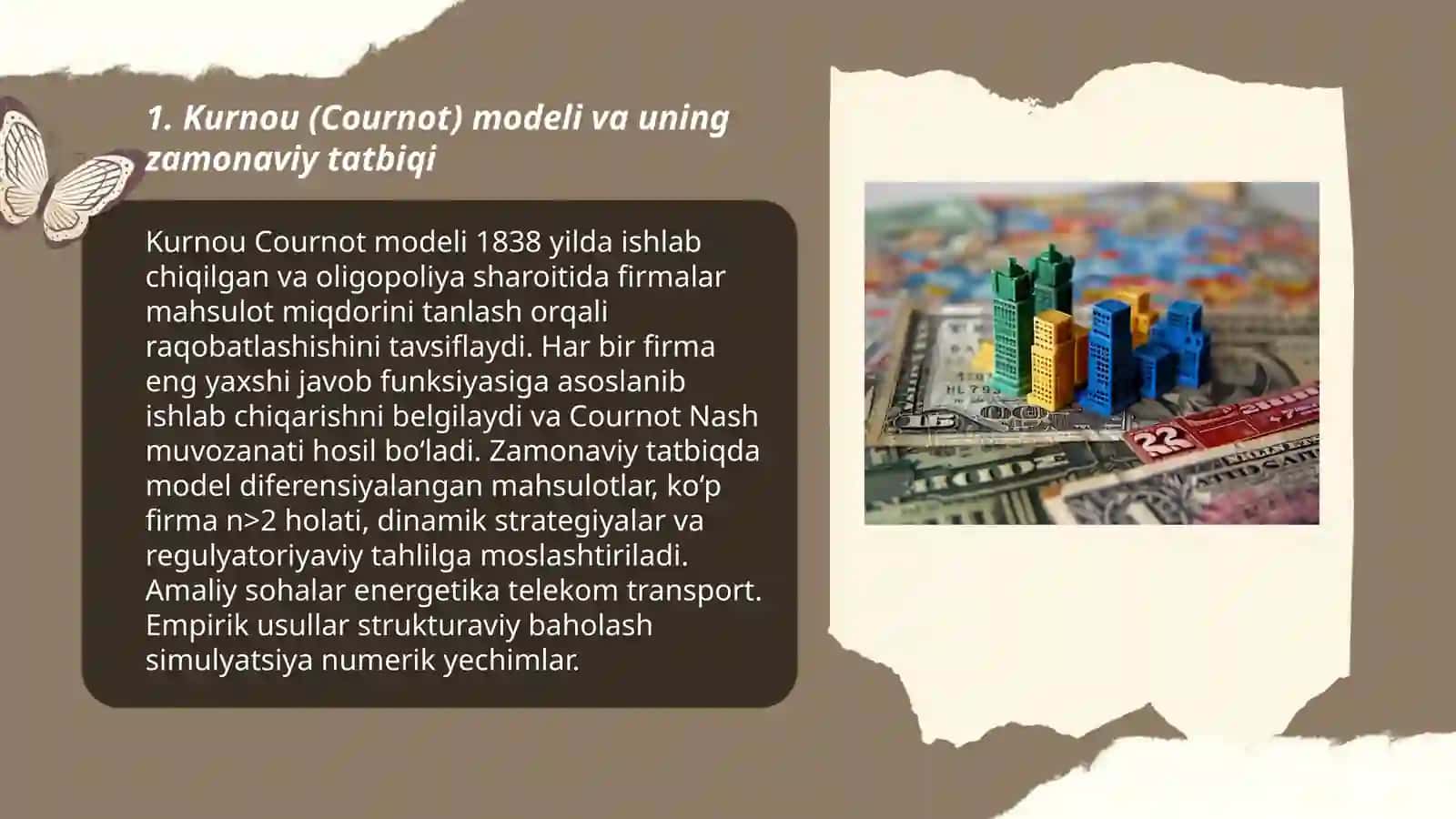 Zamonaviy bozor sharoitida oligopoliyaning asosiy modellari 3