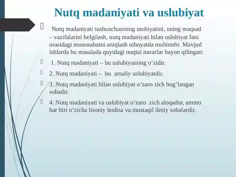 Nutq madaniyati va tilning tasviriy, uslubiy vositalari 3