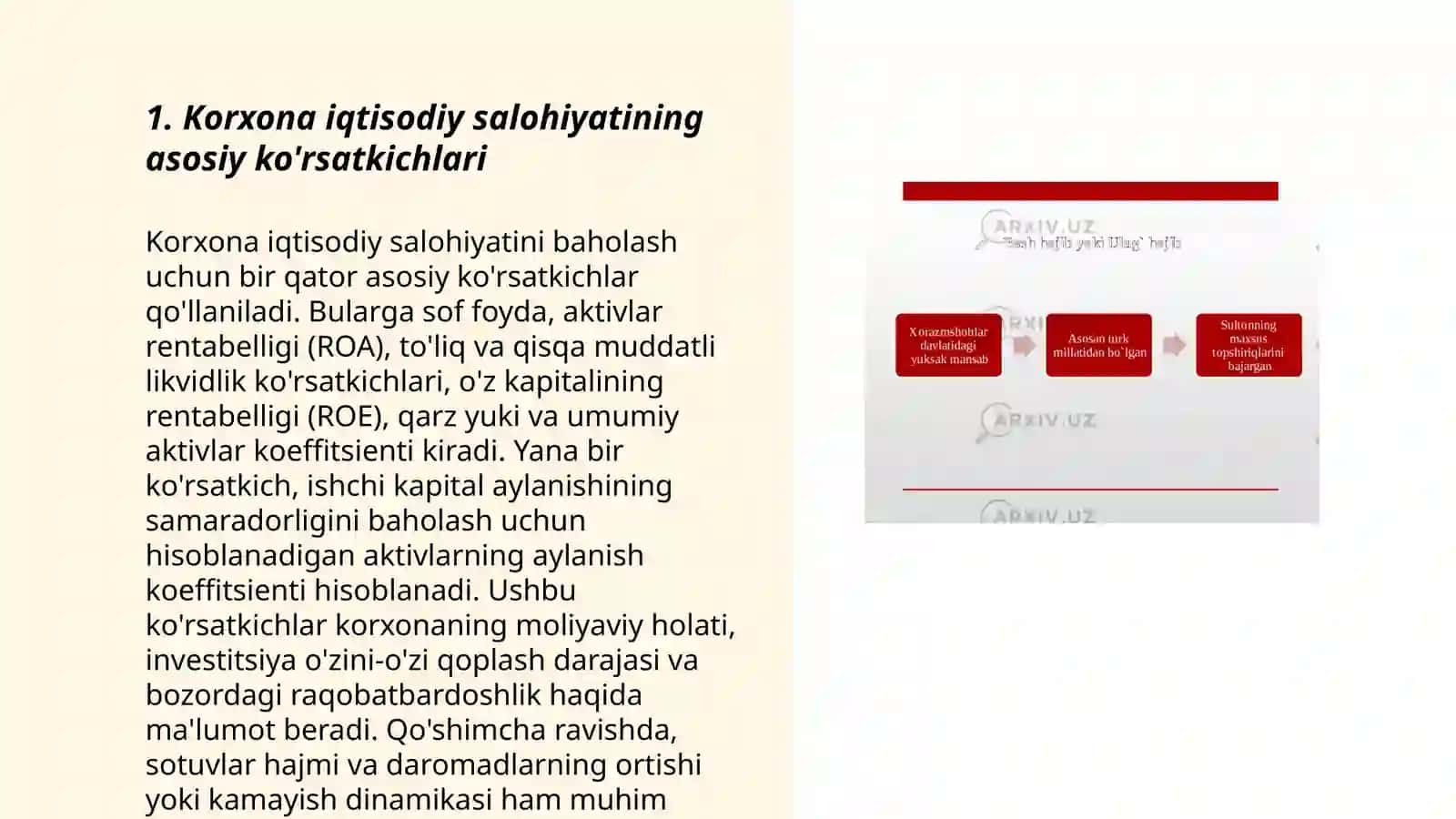 Korxonalar iqtisodiy salohiyati: ko'rsatkichlar tizimi va samaradorligini tahlili 3