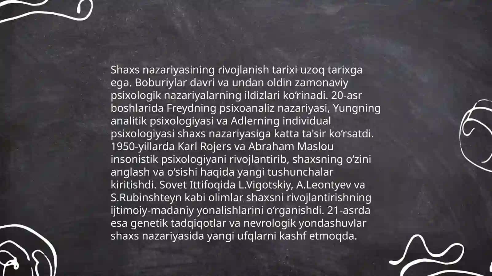 Chet el psixologiyasida shaxs nazariyalari 3