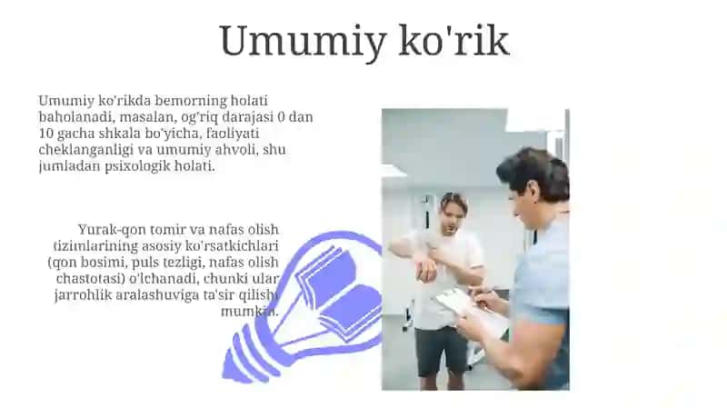 Tayanch-harakat apparatining shikastlanishlari va kasal boʻlgan bemorlarni tekshirish 3