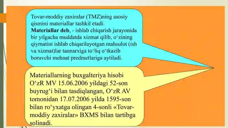 MAVZU.TOVAR MODDIY ZAXIRALARINI HISOBGA OLISH (2soat) 3