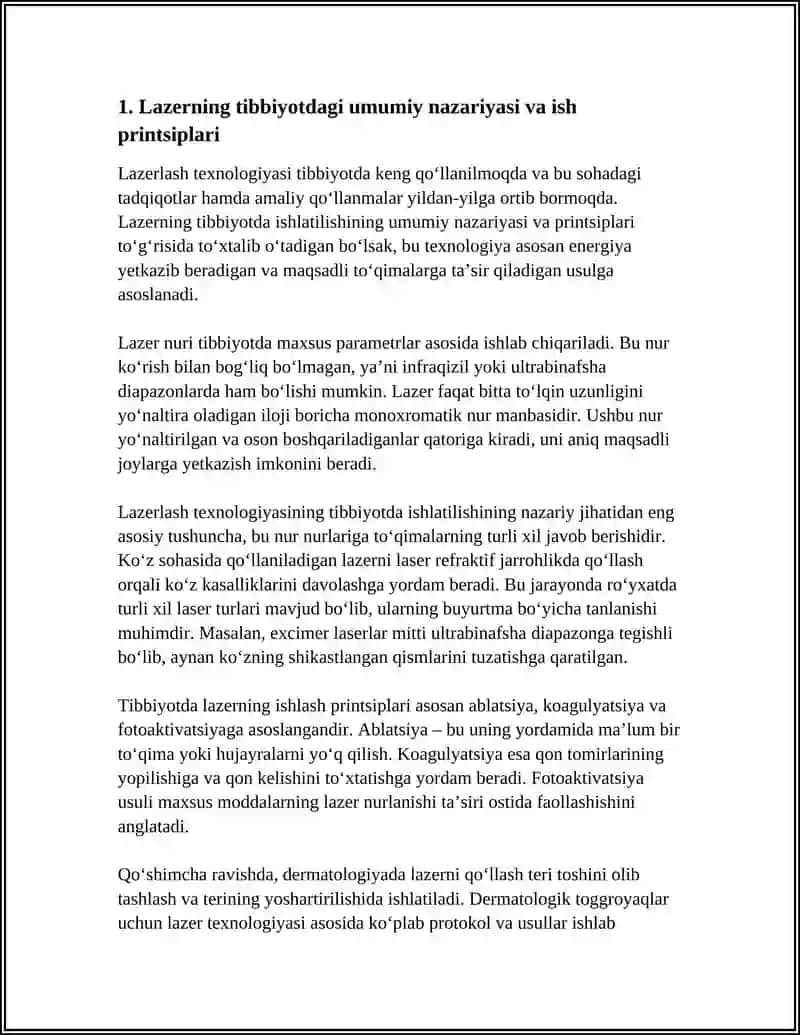 LAZERNING TIBBIYOTDA QOʻLLANILISHI 3