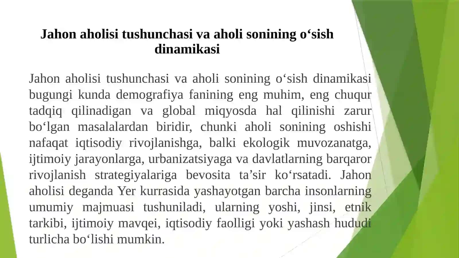 Jahon aholisi 3