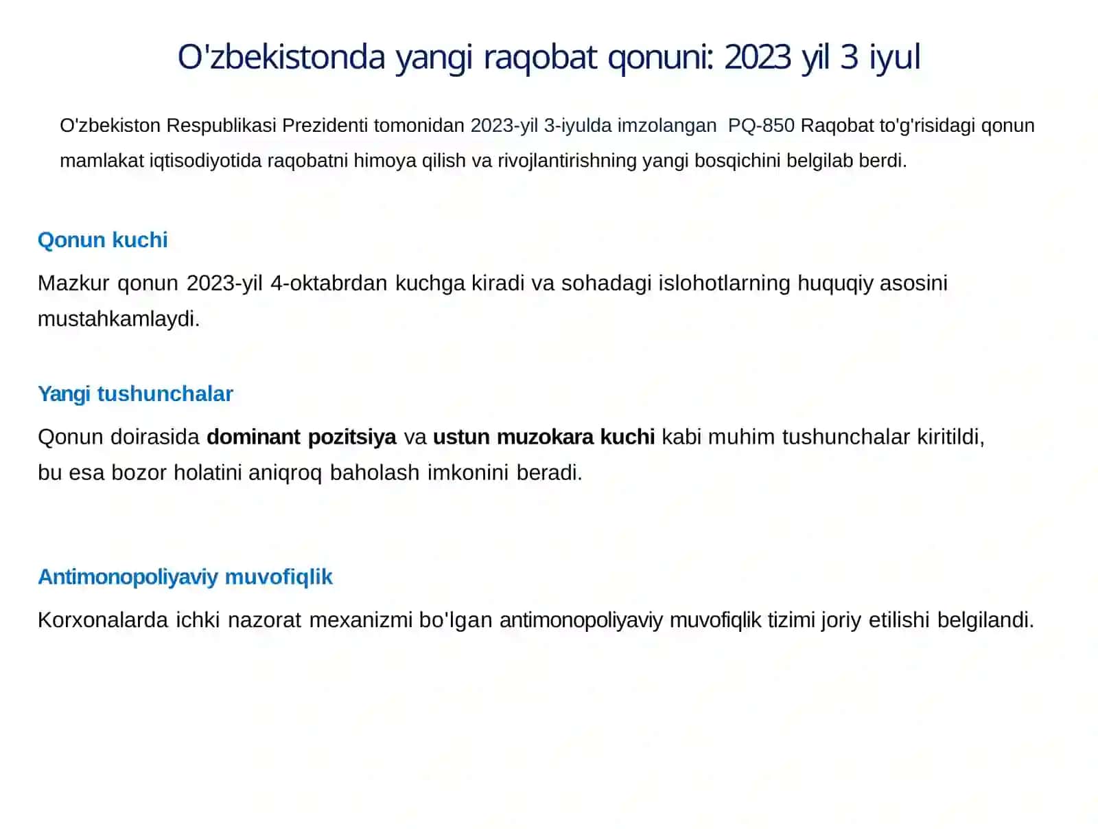Monopolizmga qarshi siyosat va raqobatni rivojlantirish 3