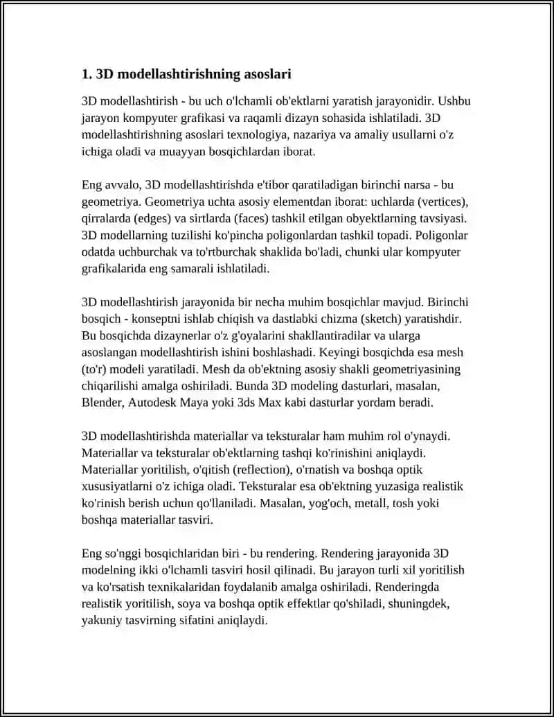 3 DS MAX DASTURIDA OBYEKT TUSHUNCHASI 3