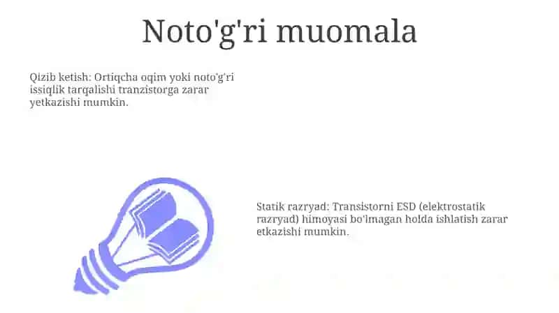 Tranzistorning teshilishiga olib keluvchi sabablar 3