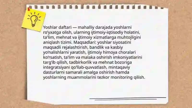 Yoshlar daftari va metsenatlik 3