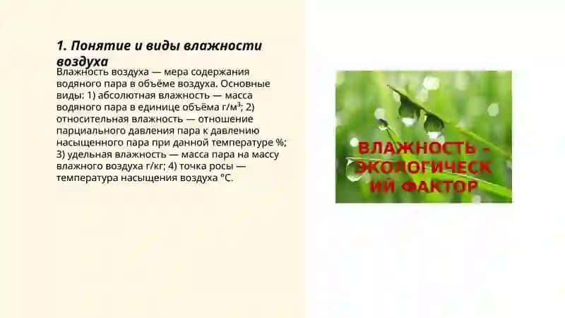 Фактор влажности 3