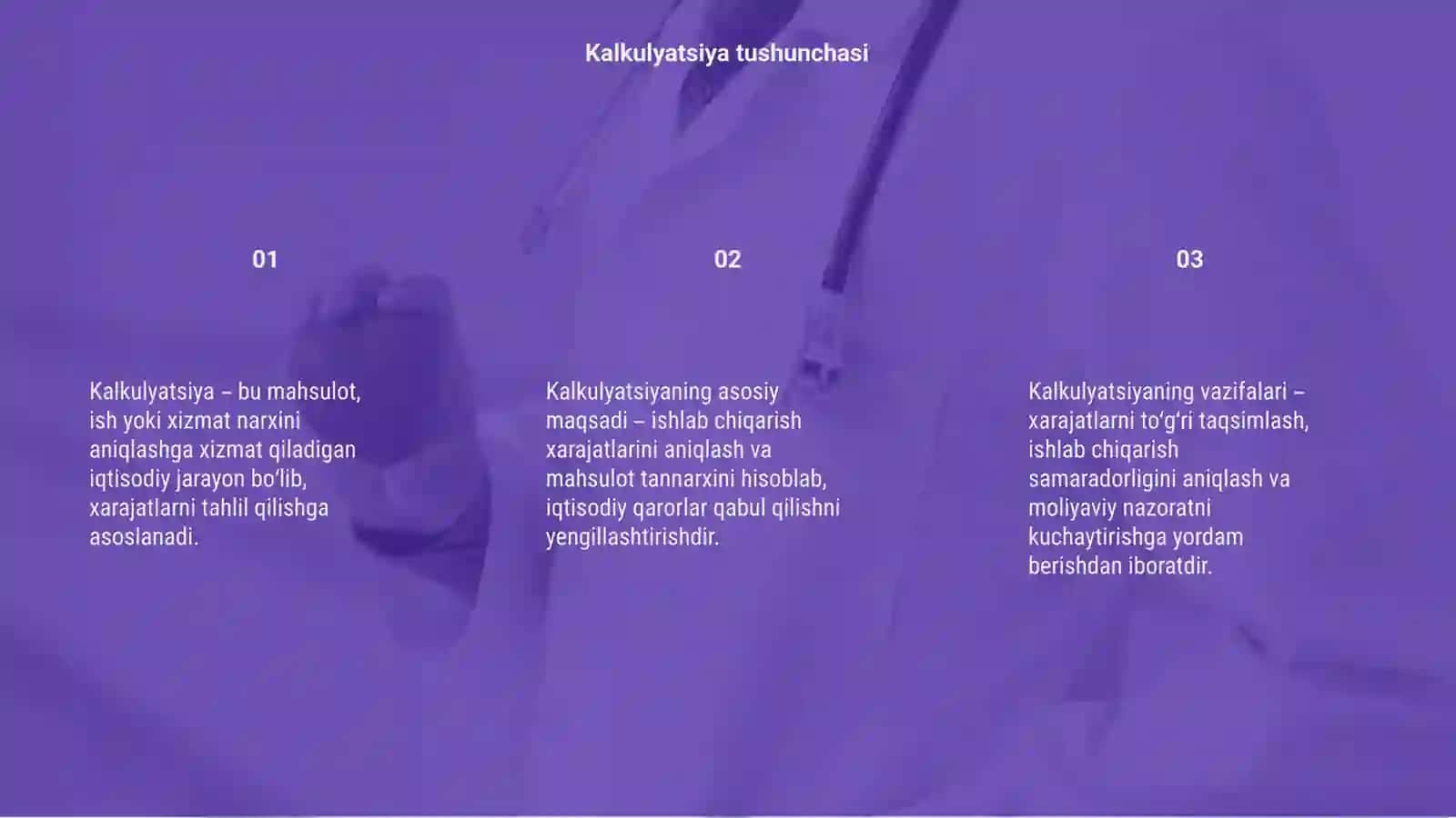 Kalkulyatsiyaning mazmuni maqsadi va vazifalari 3