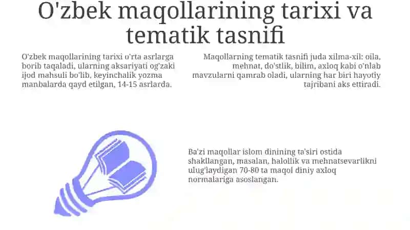 Õzbek xalq maqollari 3