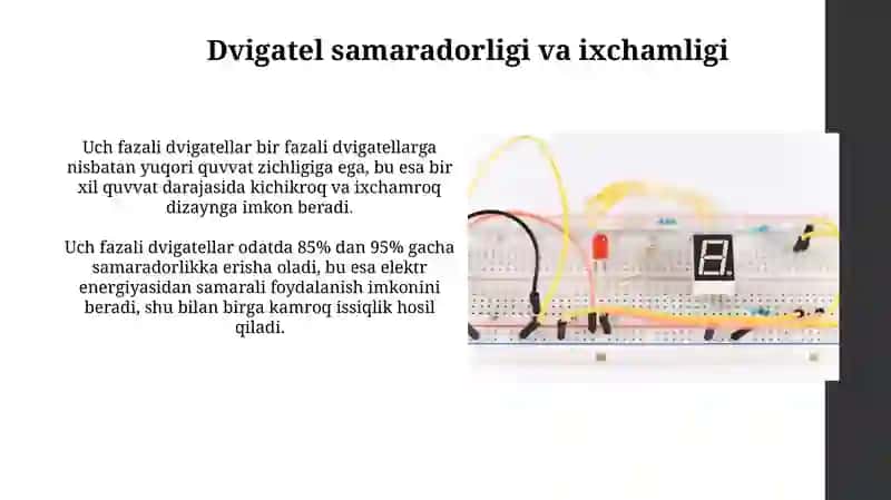Uch fazali elektr tokiuniafzalliklari 3
