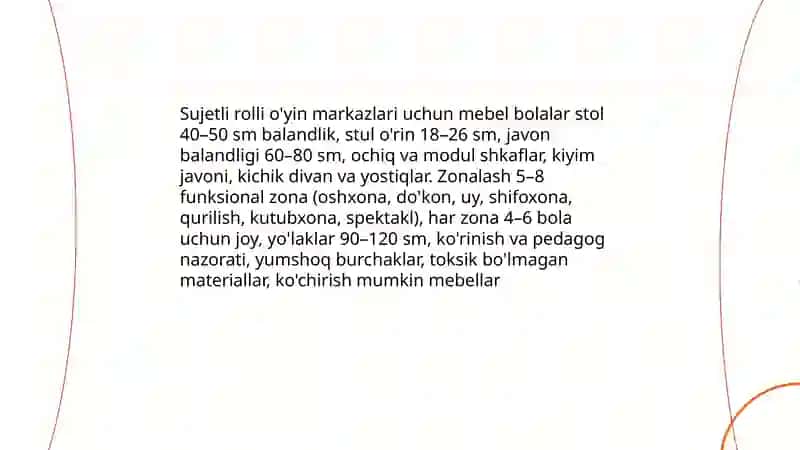 Sujutli rólli óyinlarni sahnalashtirish markazlarda taʼlimiy faoliyatni tashkil etish markazi da taʼlimiy faoliyatni tashkil qilish jihozlari 3