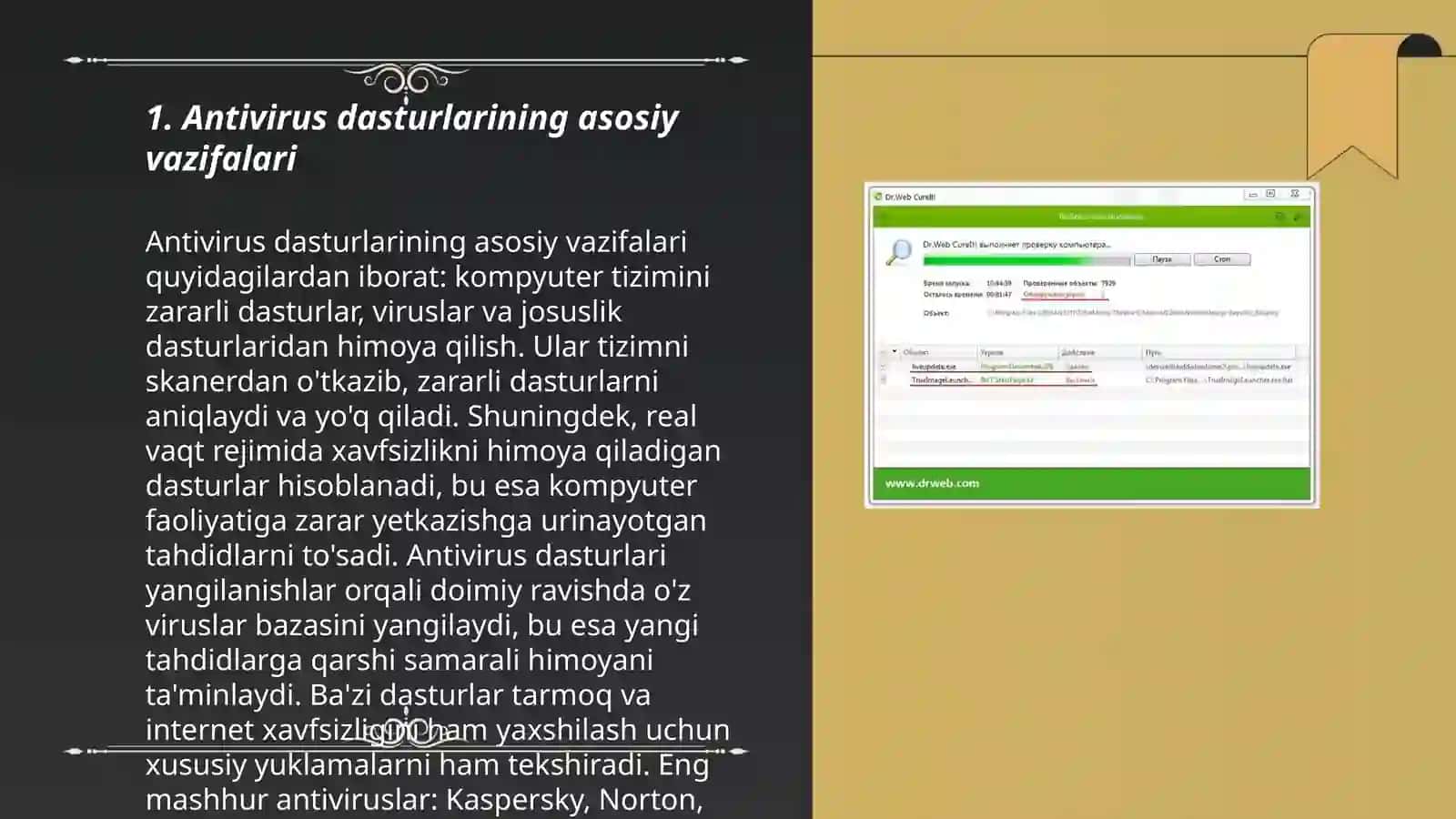 Antiviruslar va ularning turlari kompyuter viruslari 3