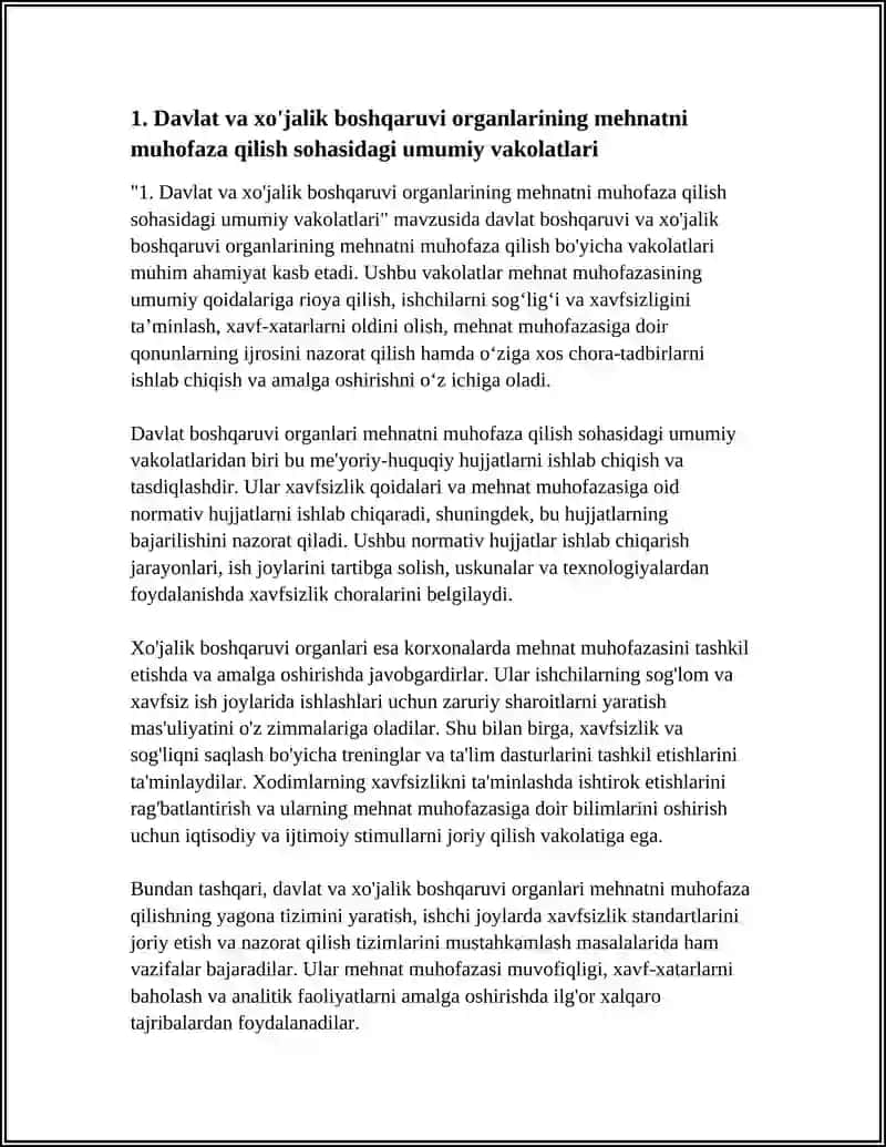 Davlat va Xo'jalik Boshqaruvini Muxofaza Qilish Vakolatlari 3