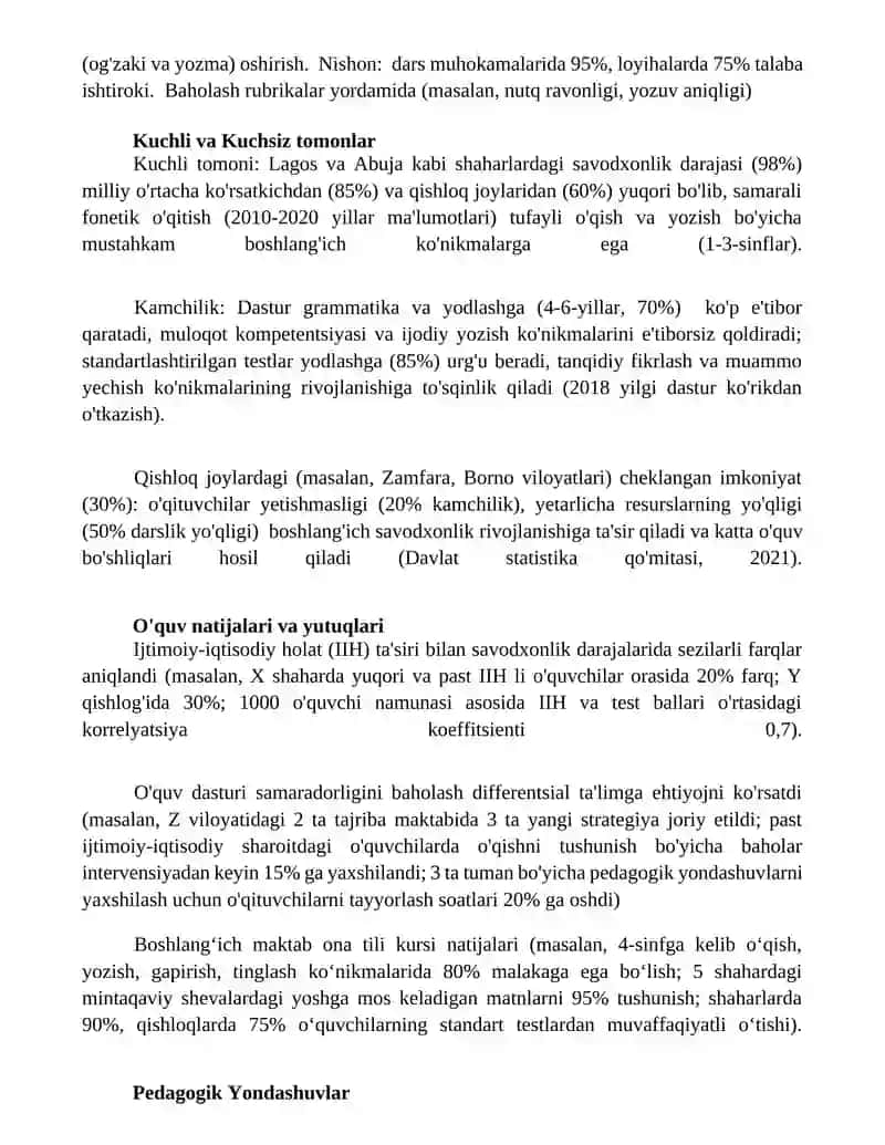 Boshlangich sinf ona tili dasturining tahlili 3