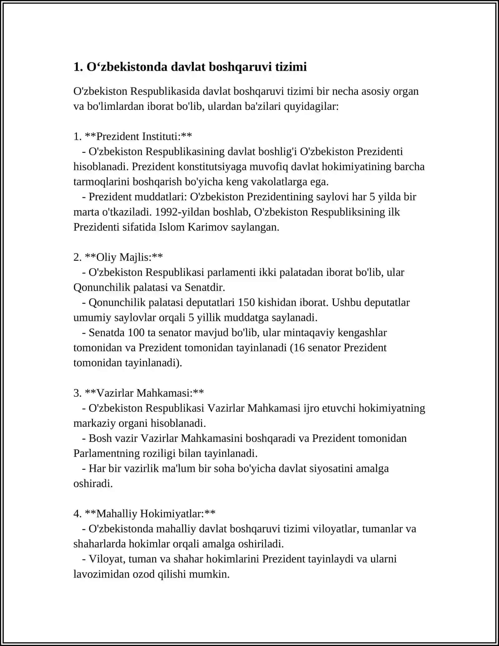 OʻZBEKISTONDA DEMOKRATIK HUQUQIY DAVLAT VA FUQAROLIK JAMIYATI ASOSLARINING BARPO ETILISHI 3