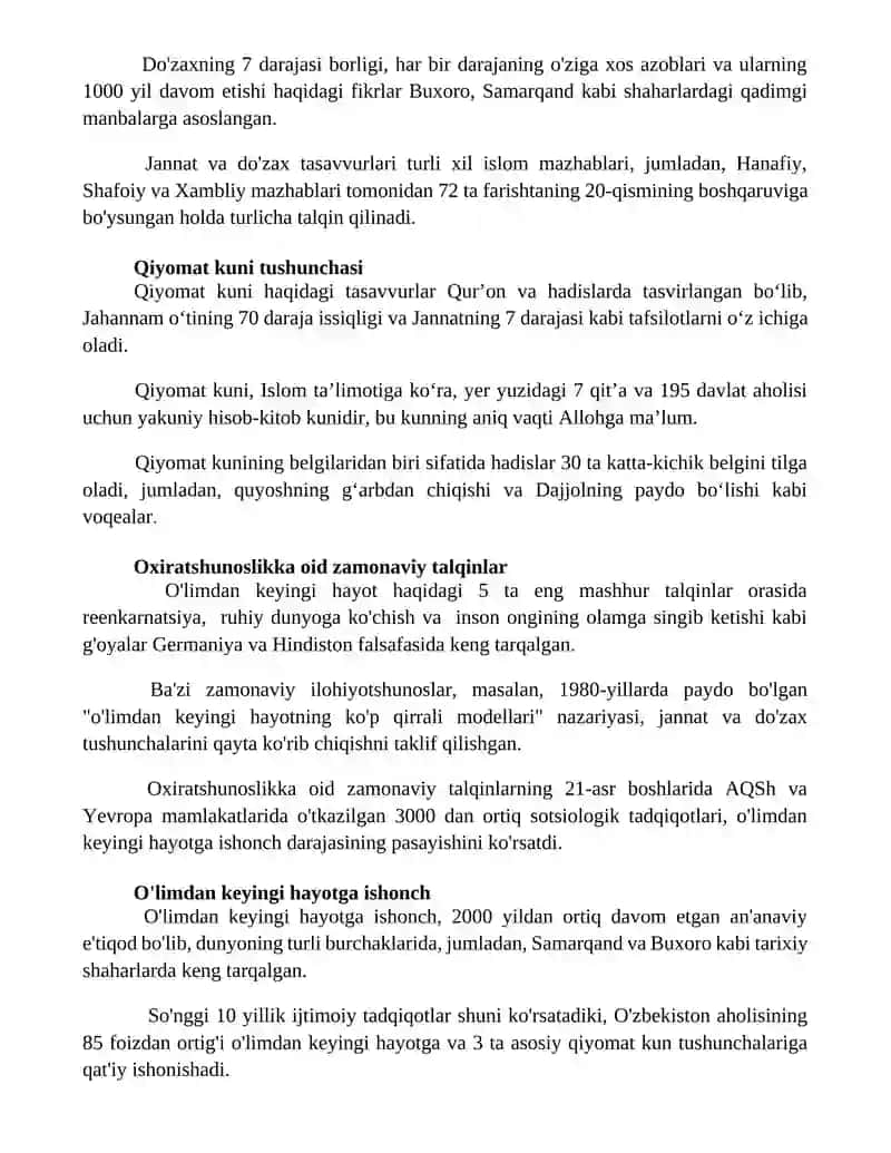 Esxatalogiyaning mohiyati: qiyomat va oxirat dunyosi 3