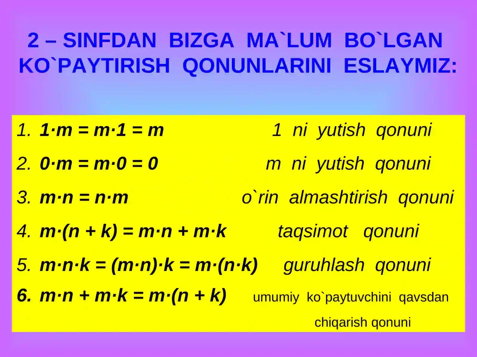 MATEMATIKA FANI O`QITUVCHISI 3