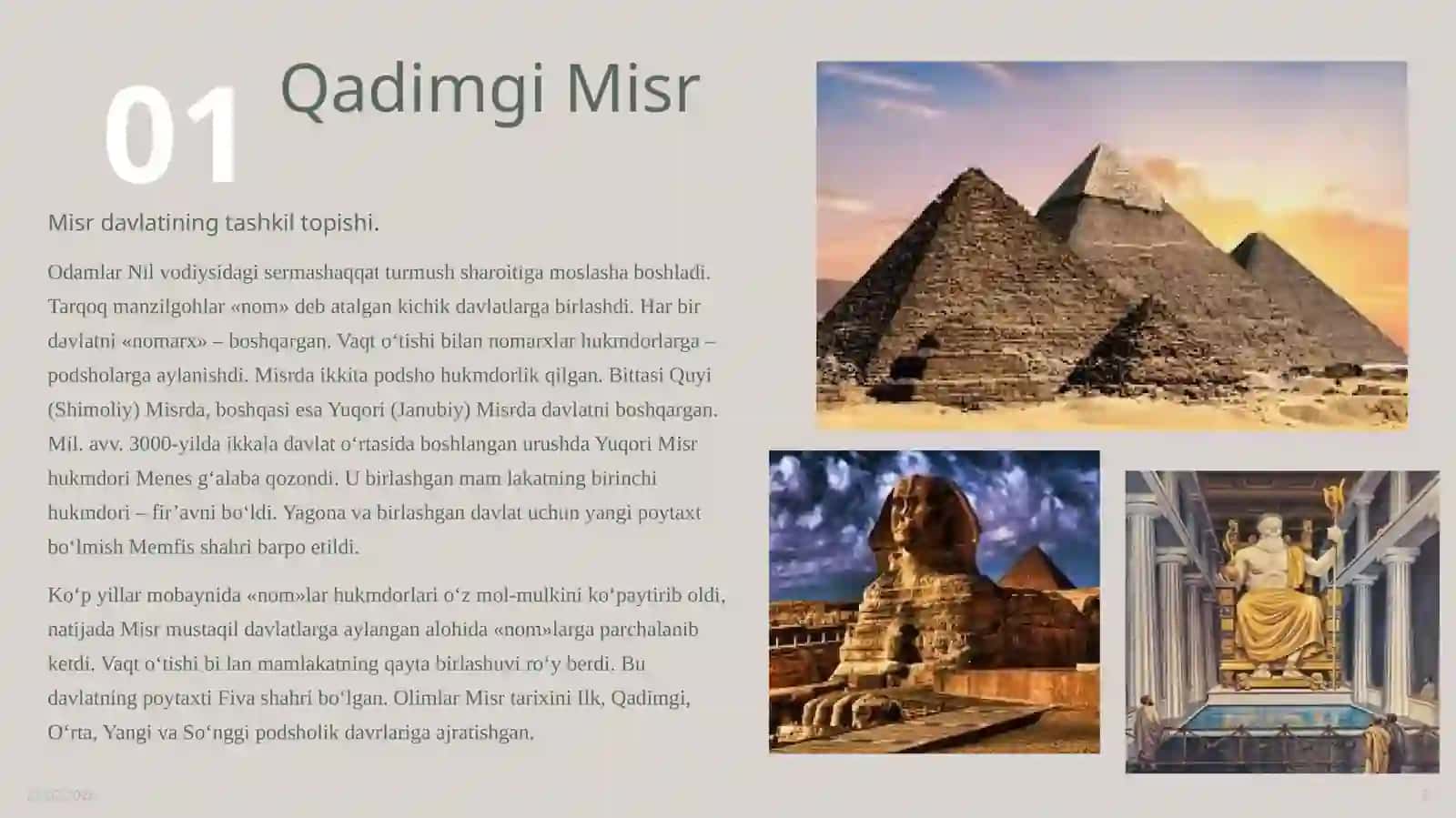 Qadimgi Misr va Bobildavlati tarixi va huquqi 3