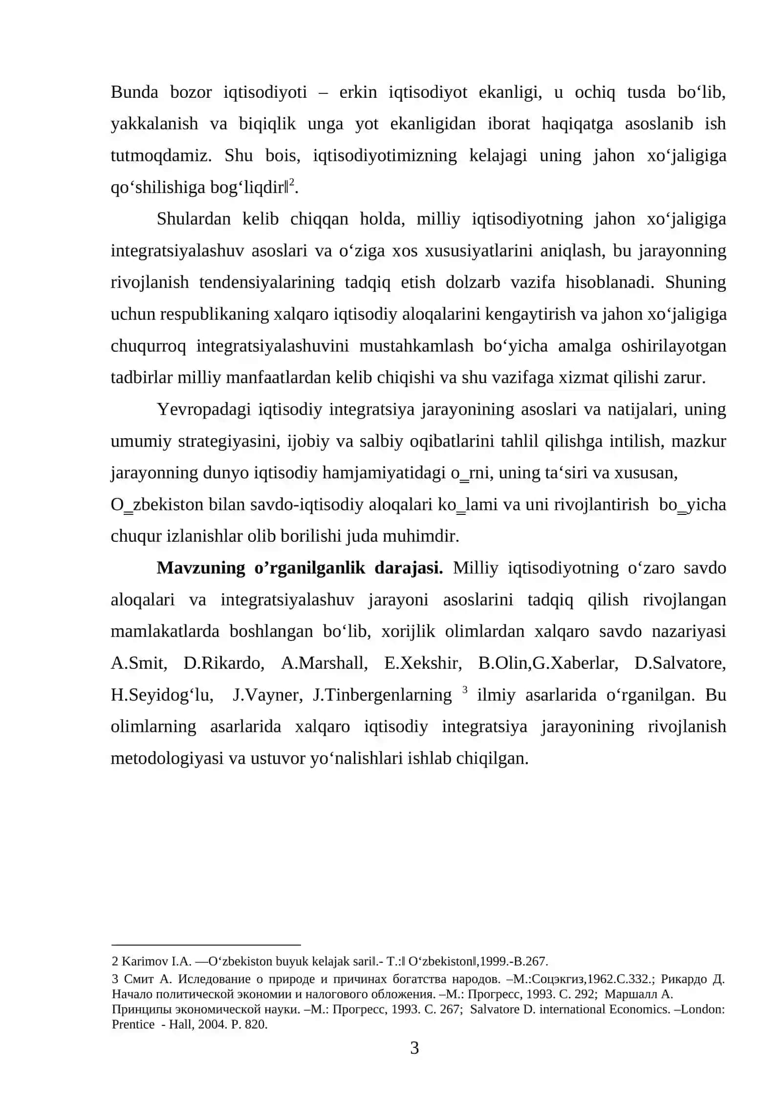 O'ZBEKISTON RESPUBLIKASINING TASHQI SAVDO SIYOSATI 3